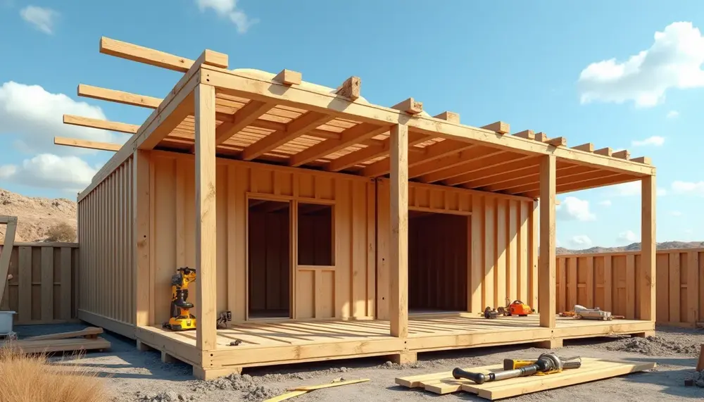 Dachkonstruktion Container: So wird Ihr Bau sicher und wetterfest